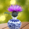 blue and white ceramic vase