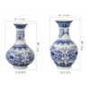 blue and white ceramic vase
